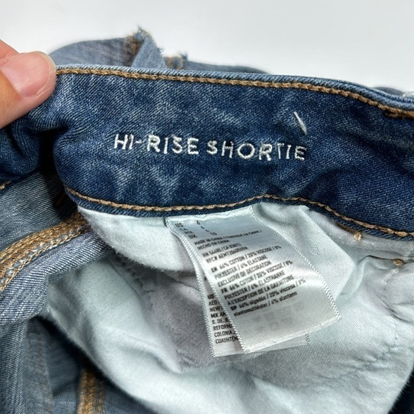 American Eagle 360 Super Stretch Hi Rise Shortie Shorts Size 6 - Picture 7 of 9